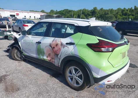 2021 Nissan Kicks S Xtronic Cvt z USA, uszkodzony, nr VIN 3N1CP5BV0ML467722